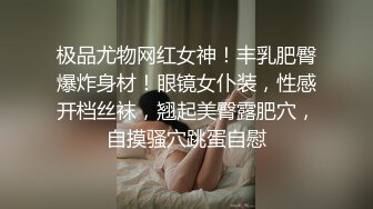 极品尤物网红女神！丰乳肥臀爆炸身材！眼镜女仆装，性感开档丝袜，翘起美臀露肥穴，自摸骚穴跳蛋自慰