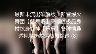 最新未流出破解版，新晋爆火舞团【艺舞吧】高颜值极品身材纹身女神【乐乐】各种情趣透视露奶露逼热舞挑逗 (8)