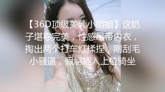 【36D顶级美乳小姐姐】这奶子堪称完美，性感吊带内衣，掏出两个打车灯揉捏，刚刮毛小骚逼，假屌插入上位骑坐