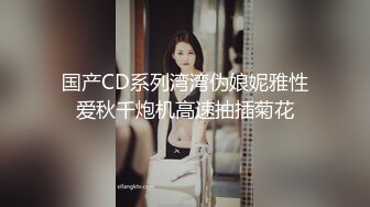 国产CD系列湾湾伪娘妮雅性爱秋千炮机高速抽插菊花